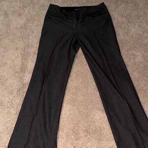 EXPRESS Dark Gray Pin Striped Trousers